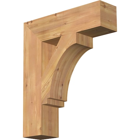 Imperial Block Smooth Bracket, Western Red Cedar, 5 1/2W X 22D X 26H